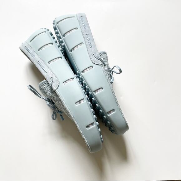 NEW Men’s Ice Blue SWIMS Woven Driver Loafers - Picture 6 of 9